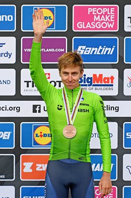 Tadej Pogacar Slovenia Road Race bronze World Championships Glasgow 2023  