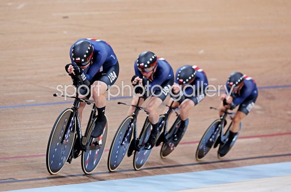 Gavin Hoover, Colby Lange Anders, Johnson & Grant Koontz USA Team Pursuit World Cycling 2023