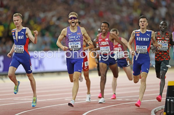 Josh Kerr Great Britain wins 1500m World Athletics Budapest 2023