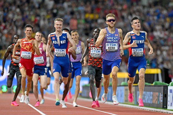 Josh Kerr Great Britain wins 1500m World Athletics Championships Budapest 2023
