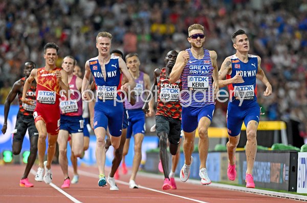 Josh Kerr Great Britain wins 1500m World Athletics Championships Budapest 2023