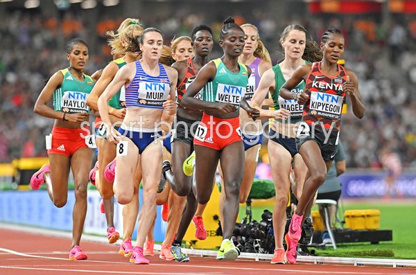 Faith Kipyegon Kenya leads Women's 1500m Final World Athletics Budapest 2023