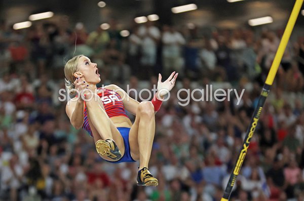 Katie Moon USA clearance Pole Vault Final World Athletics Budapest 2023