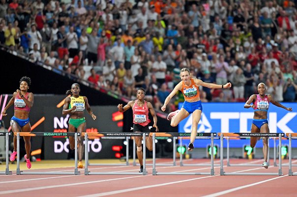 Femke Bol Netherlands wins 400m Hurdles Gold World Athletics Budapest 2023