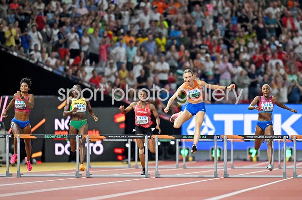 Femke Bol Netherlands wins 400m Hurdles Gold World Athletics Budapest 2023
