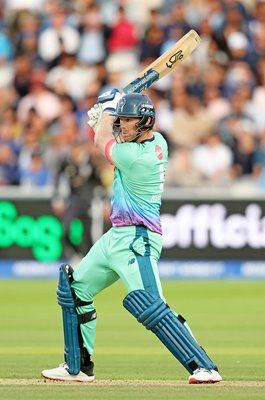 James Neesham Oval Invincibles bats v Manchester Originals The Hundred Final 2023