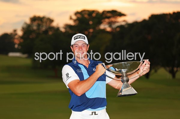 Viktor Hovland Norway celebrates FedEx Cup win TOUR Championship Atlanta 2023