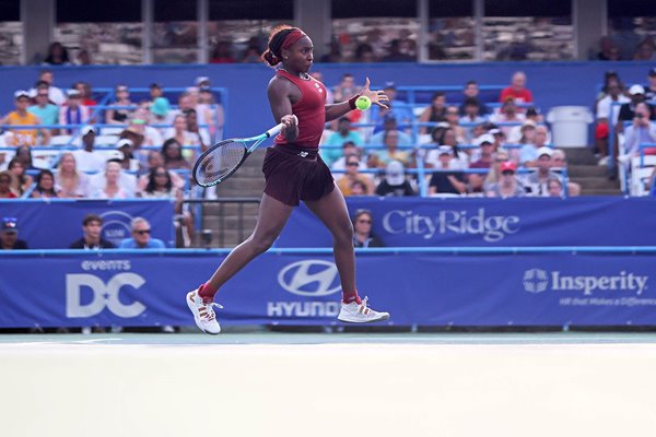 Coco Gauff USA forehand DC Open Washington 2023