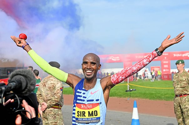 Sir Mo Farah Great Britain retires Great North Run Newcastle 2023