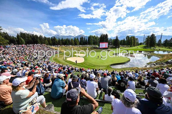 13th hole Crans-sur-Sierre Golf Club European Masters Switzerland 2023
