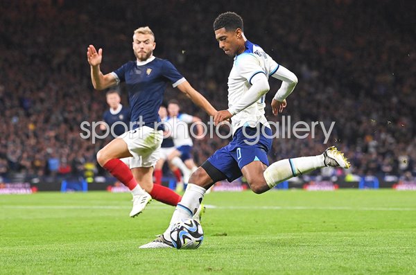 Jude Bellingham England v Scotland Heritage Match Hampden Park 2023
