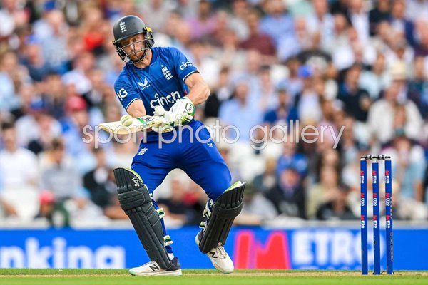 Jos Buttler England Ramp Shot v New Zealand ODI Kia Oval 2023