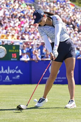 Rose Zhang Team USA drives Solheim Cup Finca Cortesin Golf Club 2023