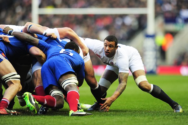 Courtney Lawes England v France Twickenham 2013