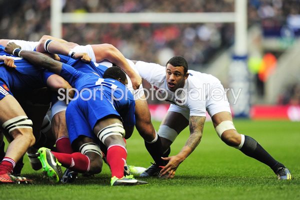Courtney Lawes England v France Twickenham 2013