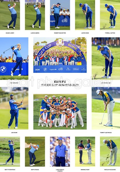 Europe Ryder Cup 2023 Team Special Collage