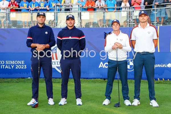 Scottie Scheffler & Brooks Koepka USA v Viktor Hovland & Ludvig Aberg Day 2 Foursomes 2023