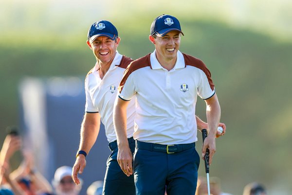 Rory McIlroy & Matt Fitzpatrick Europe Europe Day 2 Fourballs Ryder Cup 2023