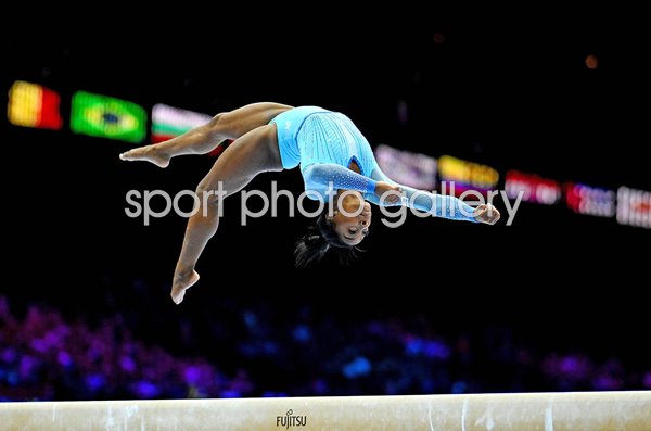 Simone Biles USA Beam World Gymnastics Antwerp 2023