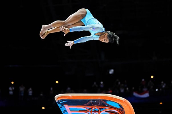 Simone Biles USA 'Biles II' Vault World Gymnastics Antwerp 2023
