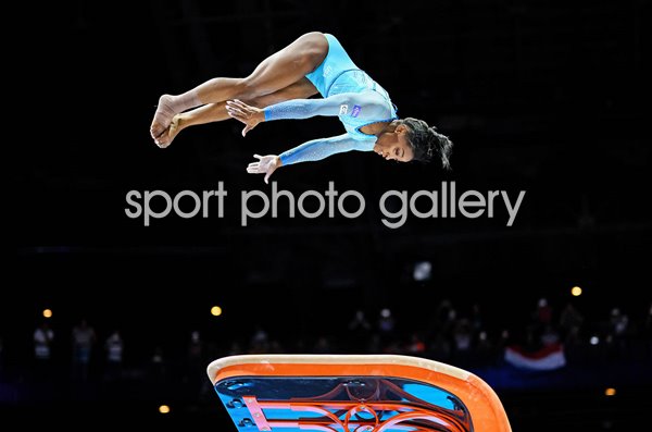 Simone Biles USA 'Biles II' Vault World Gymnastics Antwerp 2023