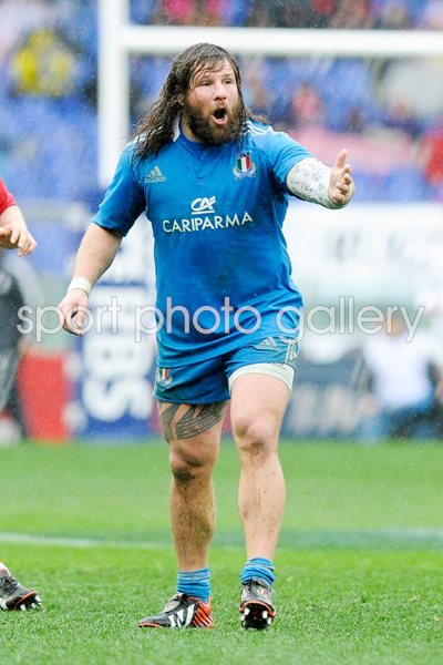 Martin Castrogiovanni Italy v Wales Rome 2013