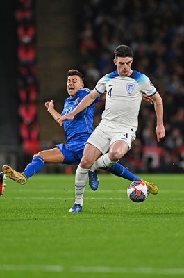 Declan Rice England v Stephan El Shaarawy Italy EURO 2024 Qualifiers Wembley 2023