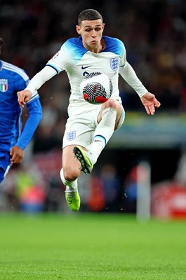 Phil Foden England in control v Italy EURO 2024 Qualifiers Wembley 2023