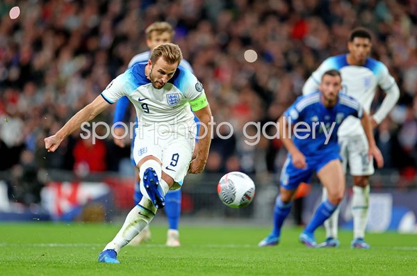 Harry Kane England scores v Italy EURO 2024 Qualifiers Wembley 2023