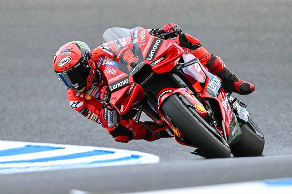 Francesco Bagnaia Italy rides his Ducati Lenovo Bike Australian MotoGP 2023