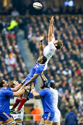 Geoff Parling England v France Lineout 6 Nations 2013