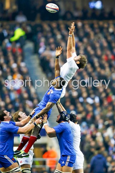 Geoff Parling England v France Lineout 6 Nations 2013