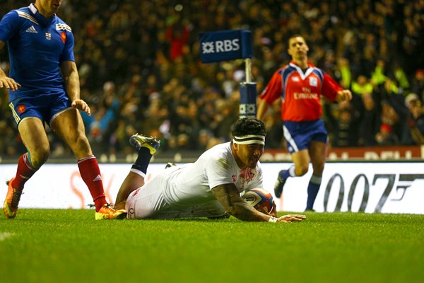 Manu Tuilagi scores England v France Twickenham 2013