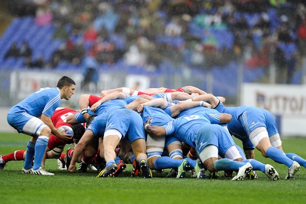 Edoardo Gori Italy v Wales Scrum Rome 2013