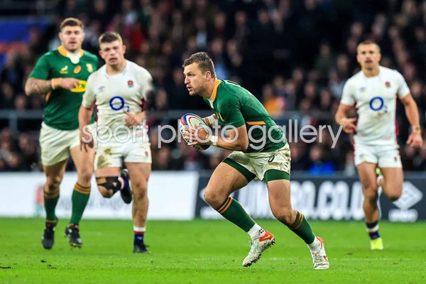 Handre Pollard South Africa v England Autumn International Twickenham 2021