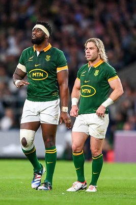 Siya Kolisi & Faf de Klerk South Africa v New Zealand Twickenham 2023