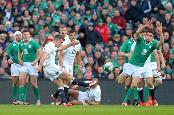 George Ford England drop goal v Ireland Six Nations Dublin 2015