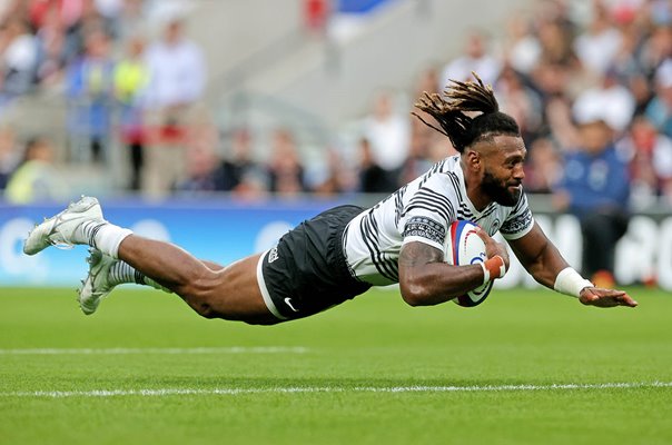 Waisea Nayacalevu Fiji scores v England Summer International Twickenham 2023