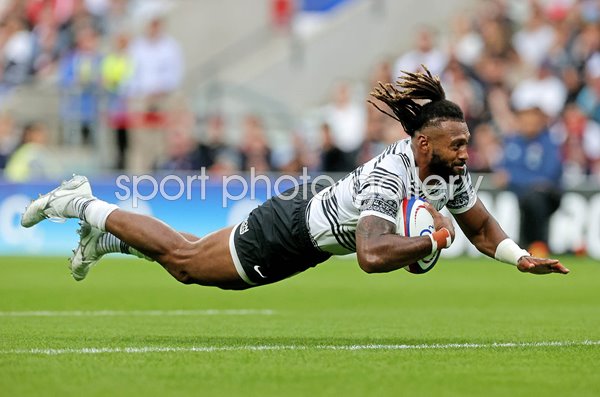 Waisea Nayacalevu Fiji scores v England Summer International Twickenham 2023