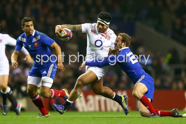 Manu Tuilagi power England v France Twickenham 2013
