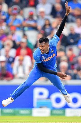 Hardik Pandya India v New Zealand Semi-Final World Cup Manchester 2019