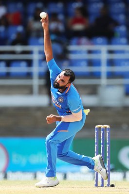 Mohammed Shami India v West Indies ODI Port of Spain Trinidad 2019