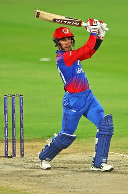 Rahmanullah Gurbaz Afghanistan bats v Sri Lanka Asia Cup Sharjah 2022