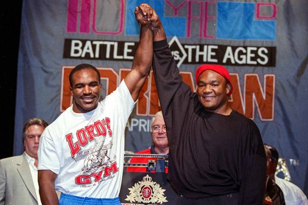 Evander Holyfield & George Foreman Battle of the Ages Atlantic City 1991