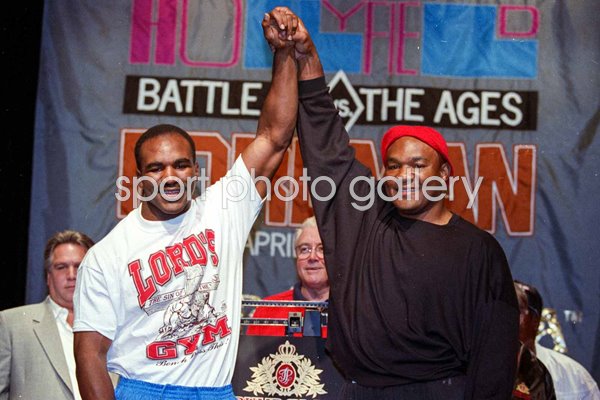 Evander Holyfield & George Foreman Battle of the Ages Atlantic City 1991