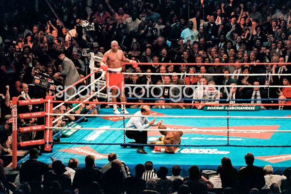 George Foreman knocks out Michael Moorer World Heavyweight Fight Las Vegas 1994