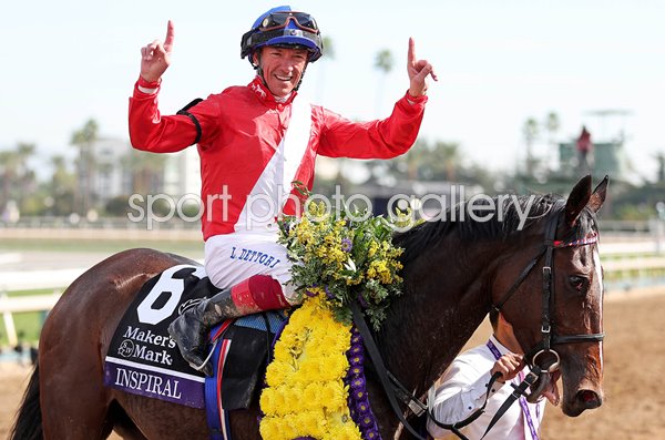 Frankie Dettori riding Inspiral win Breeders' Cup California 2023