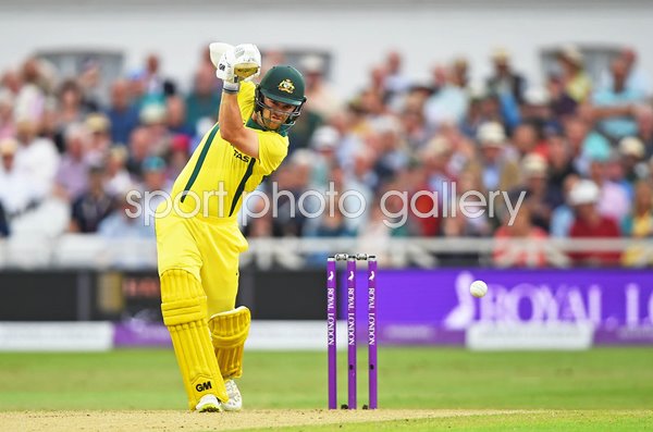 Travis Head Australia bats v England ODI Trent Bridge 2018