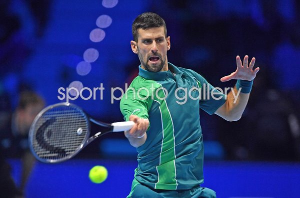 Novak Djokovic Serbia v Carlos Alcaraz ATP Finals Turin 2023