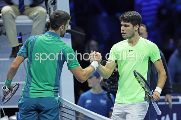 Novak Djokovic Serbia beats Carlos Alcaraz ATP Finals Turin 2023